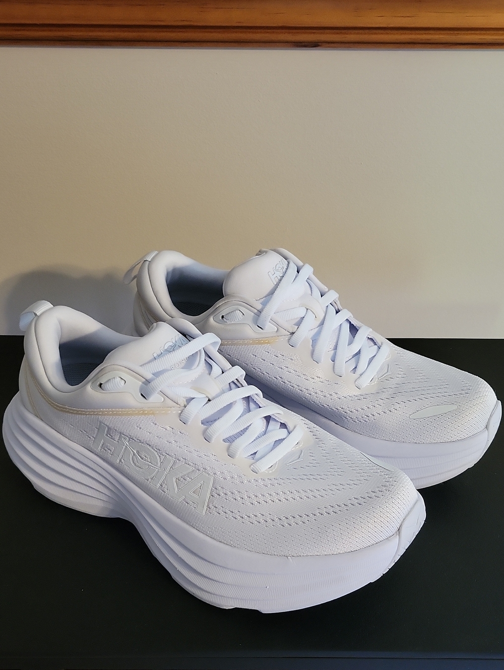 HOKA Bondi 8 Caged Stealth Tech Sneakers US 6.5B